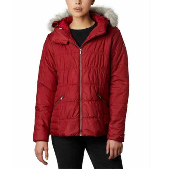 Columbia Sparks Lake™ Hooded Faux-Fur-Trim Puffer